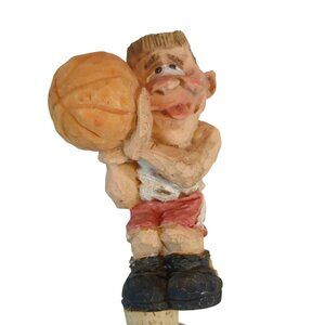 Spit N Whittle 1996 Cork Bottle Stopper Chris Hammack Jim Shorts Basketball Play